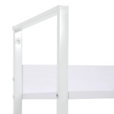 shumee 4 szintes fehér forgácslap könyvespolc 60 x 27,6 x 124,5 cm