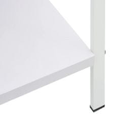 shumee 4 szintes fehér forgácslap könyvespolc 60 x 27,6 x 124,5 cm