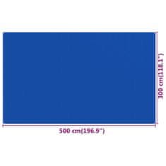 shumee kék HDPE sátorszőnyeg 300 x 500 cm