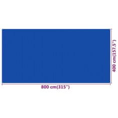 Greatstore kék HDPE sátorszőnyeg 400 x 800 cm