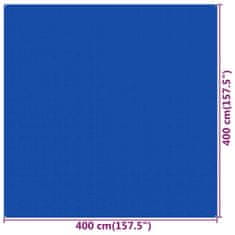 shumee kék HDPE sátorszőnyeg 400 x 400 cm