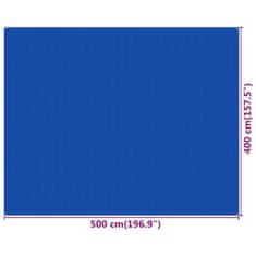 Greatstore kék HDPE sátorszőnyeg 400 x 500 cm