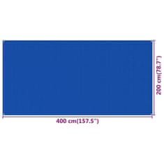 Greatstore kék HDPE sátorszőnyeg 200 x 400 cm