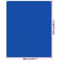 Greatstore kék HDPE sátorszőnyeg 250 x 200 cm