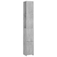 Greatstore betonszürke forgácslap fürdőszobaszekrény 25x25x170 cm