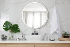 tulup.hu Kerek fürdőszobai tükör fehér keret fi 40 cm Fehér