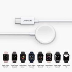 Joyroom Magnetic vezeték nélküli töltő Apple Watch USB-C 2.5W, fehér