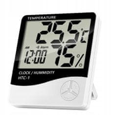 ER4 Digitális hőmérő higrométer időjárásmérő állomás óra