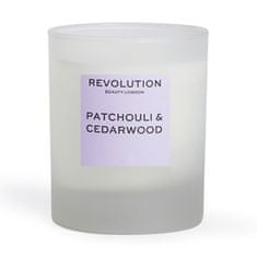 Makeup Revolution Illatgyertya Patchouli & Cedarwood (Scented Candle) 170 g