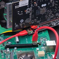 Qoltec Riser PCI-E 1x - 16x | USB 3.0 | ver. 009S Plus | SATA / PCI-E 6 pin