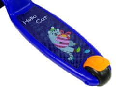 Lean-toys Háromkerekű vékony világító kerekek Blue Cat