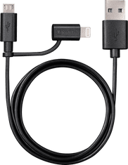 Varta 2in1 Charge & Sync Cable MicroUSB + Lightning 57943101401