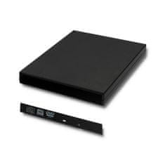 Qoltec CD/DVD SATA optikai meghajtó ház/zseb | USB 2.0 | 12,7 mm