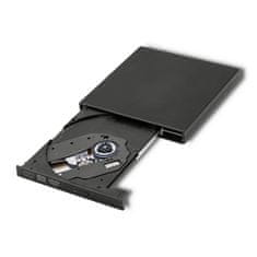 Qoltec külső DVD-RW felvevő | USB 2.0 | Fekete