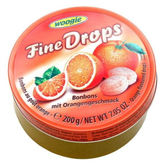 Woogie Fine Drops narancs ízű 200g