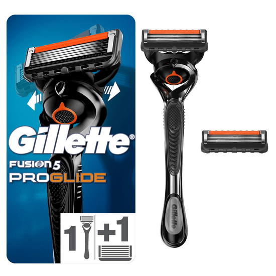 Gillette Fusion ProGlide Borotva + 2 Flexball fej