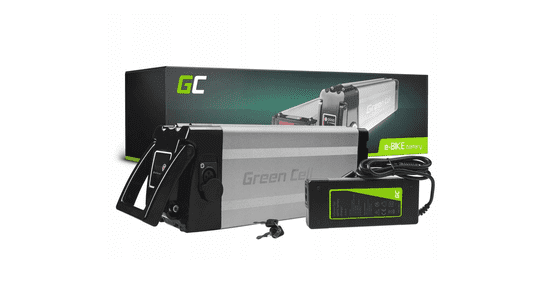 Green Cell EBIKE13STD akkumulátor elektromos kerékpárokhoz töltővel 48V 11Ah Li-Ion Silverfish