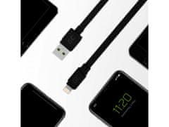 Green Cell KABGC02 GCmatte Lightning flat gyorstöltő USB kábel 25 cm