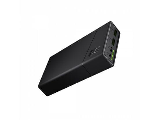 Green Cell PBGC03 PowerBank PowerPlay20 20000mAh 2xUSB Ultra Charge 2x USB-C tápegység 18W