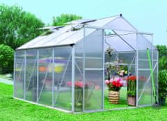 Aga kerti üvegház MR4040 294x244x227 cm ezüst + alap