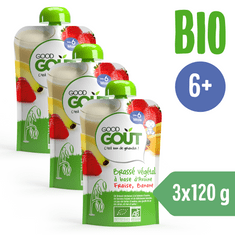 Good Gout Bio zabdesszert eperrel és banánnal 3x 90 g