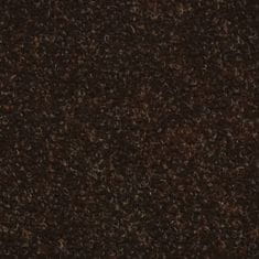 Vidaxl 10 db barna tűlyukasztott öntapadó lépcsőszőnyeg 56 x 17 x 3 cm 149689
