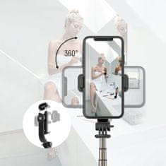 WOZINSKY Wozinsky Bluetooth selfie bot és sztatív távirányítóval (WSSTK-01-BK)-Fekete
