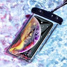 Netscroll Univerzális vízálló telefontok, vízálló telefontáska, vízálló okostelefon tok, vízhatlan és strapabíró, édes- és sós vízben is használható, akár 30m mélységig védelmet nyújt, AquaBag
