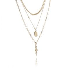 Xuping Jewelry NST1459 Női sebészeti acél aranyozott nyaklánc