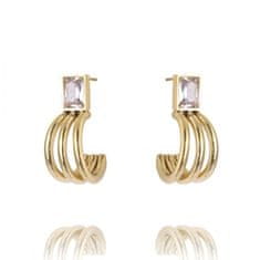 Xuping Jewelry KST2605 női aranyozott rozsdamentes acél fülbevaló