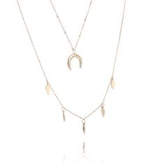 Xuping Jewelry NST1438 Női sebészeti acél aranyozott nyaklánc