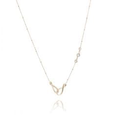 Xuping Jewelry NST1450 sebészeti acél aranyozott női nyaklánc