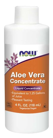 NOW Foods Aloe Vera Koncentrátum (koncentrátum verából), 118 ml