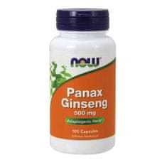 NOW Foods Panax Ginseng, 500 mg, 100 kapszula