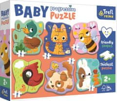 Trefl Baba puzzle Állatok 6 az 1-ben (2-6 darab)