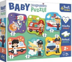 Trefl Baba puzzle Foglalkozások és járművek 6 az 1-ben (2-6 darab)