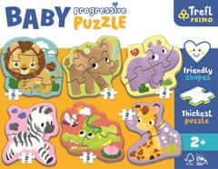 Trefl Baba puzzle Safari 6 az 1-ben (2-6 darab)