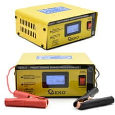 GEKO 12-24V LCD mikroprocesszoros töltő akkumulátorokhoz 10A 150Ah