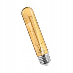 LUMILED 6x LED izzó E27 T30 6W = 50W 660lm 3000K Meleg fehér 360° Amber Filament