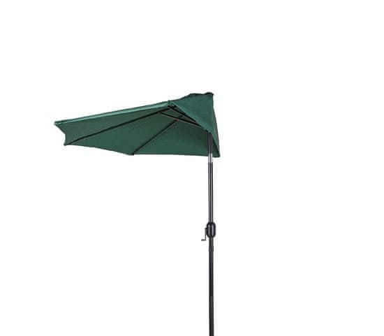Aga Félkör alakú napernyő CLASSIC 270 cm Sötétzöld