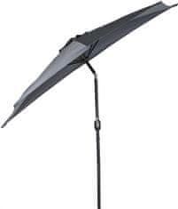 Aga félkör alakú napernyő CLASSIC 270 cm Sötétszürke