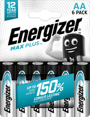 Energizer Max Plus AA alkáli elemek 6db E303322500