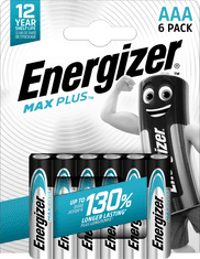 Energizer Max Plus AAA alkáli elemek 6db E303321200