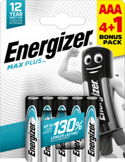 Energizer Max Plus AAA alkáli elem 4 + 1 5db E303321100