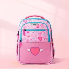 Klarion Gyönyörű ergonomikus rózsaszín iskolatáska Amina - készlet