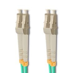 Qoltec LC/UPC optikai szálas kábel - LC/UPC | Multimode | 50/125 | OM3 | Duplex | 50m