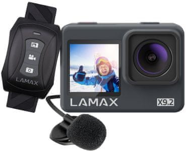 lamax s9.2 akciókamera memóriakártyák támogatása, gazdag kiegészítők, módok kreatív felhasználók számára kamera fényképezéshez wifi átvitel vízálló 40 m-ig