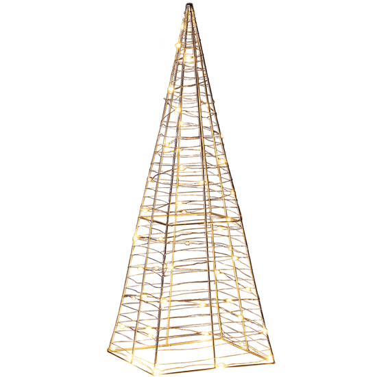 Beliani Kültéri Karácsonyfa Alakú LED Dekoráció 60 cm PUKSALA