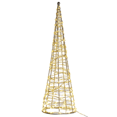 Beliani Kültéri Karácsonyfa Alakú Dekoráció LED Világítással 57 cm KOTALA