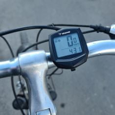 Malatec Vízálló LCD kerékpár sebességmérő - Sebességmérő 13 funkcióval